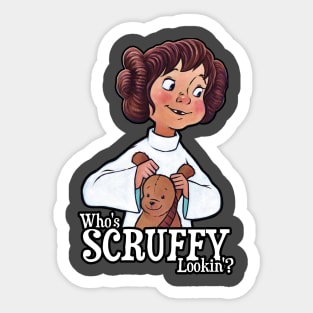 Who's Scruffy Looking? Sticker